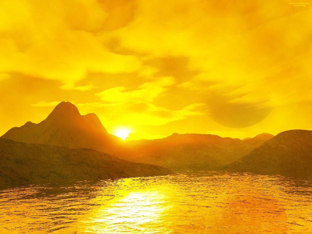 1030x770 Yellow Aesthetic Sunset Wallpaper Free Yellow Aesthetic, Desktop