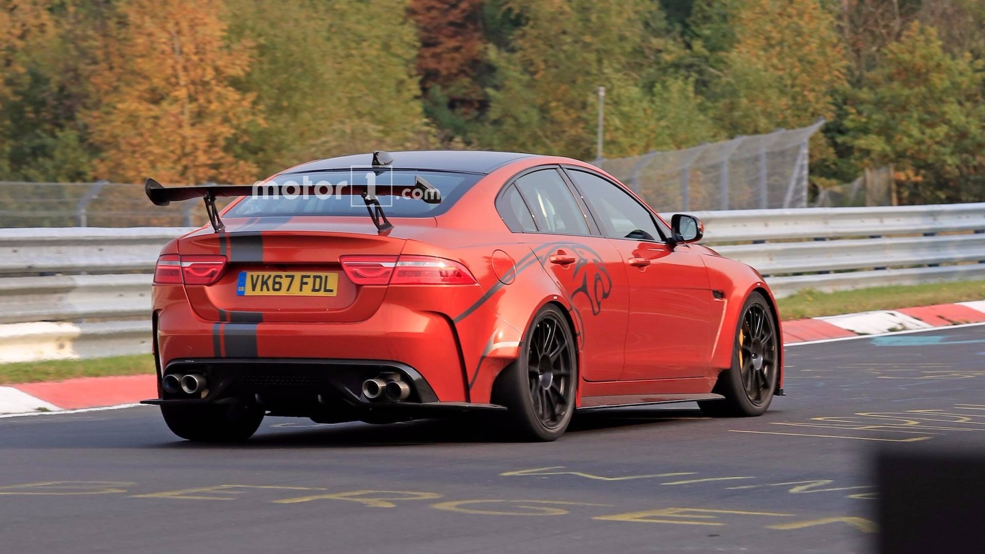 1920x1080 Jaguar XE SV Project 8 Seen In Action Attacking The Nürburgring, Desktop