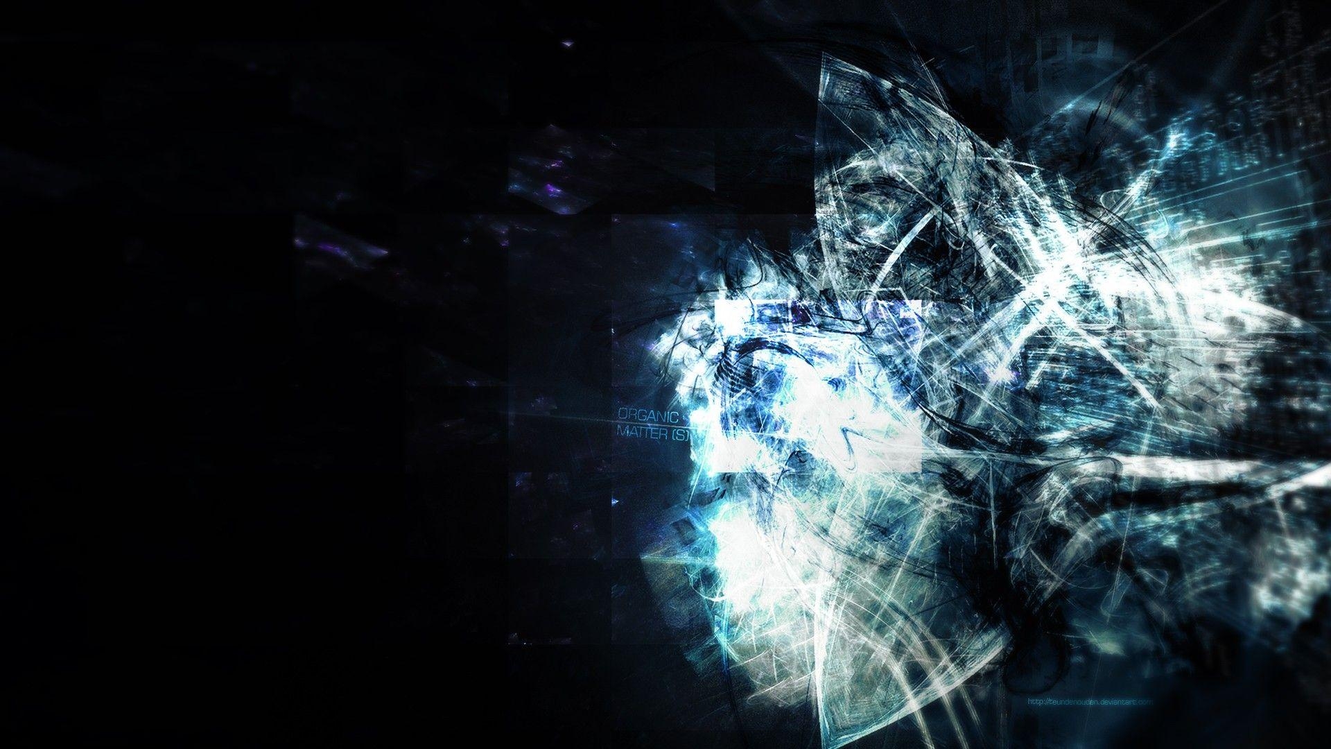 1920x1080 light, abstract, science, blue, black, outer space, fiction, white, Desktop