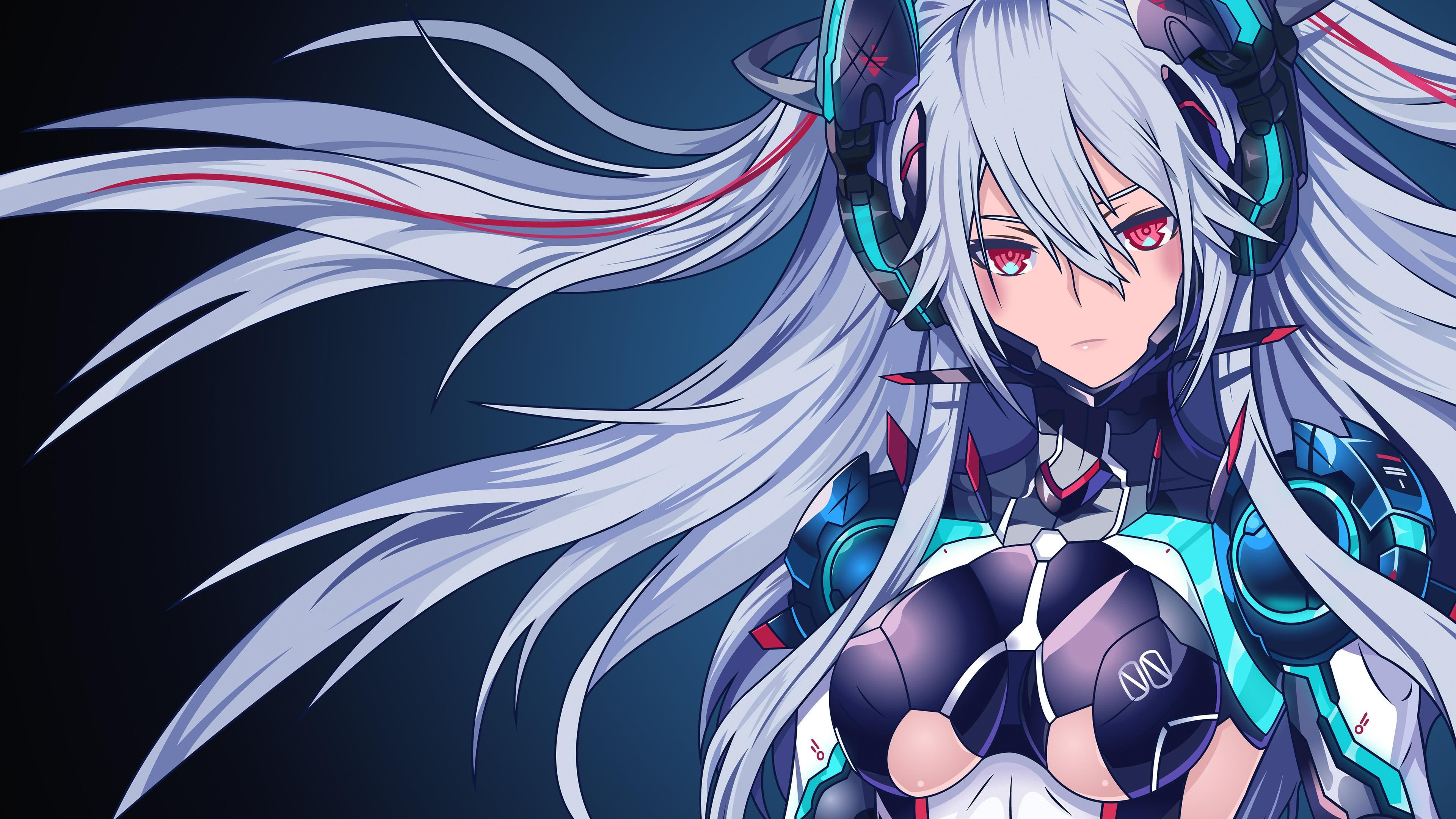 3840x2160 Mecha Girl Anime UHD 4K Wallpaper, Desktop