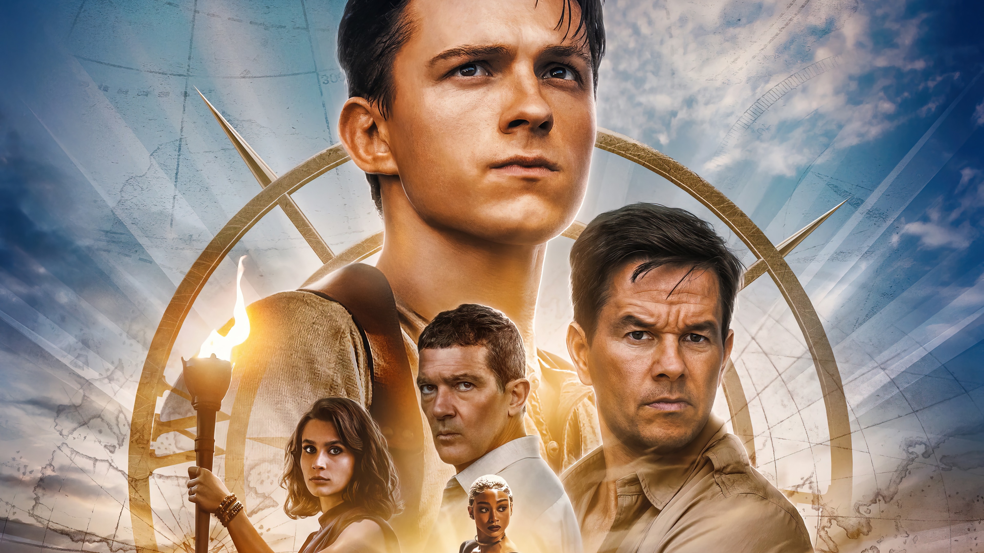 3840x2160 uncharted, tom holland, movie, poster, 4k Gallery HD Wallpaper, Desktop