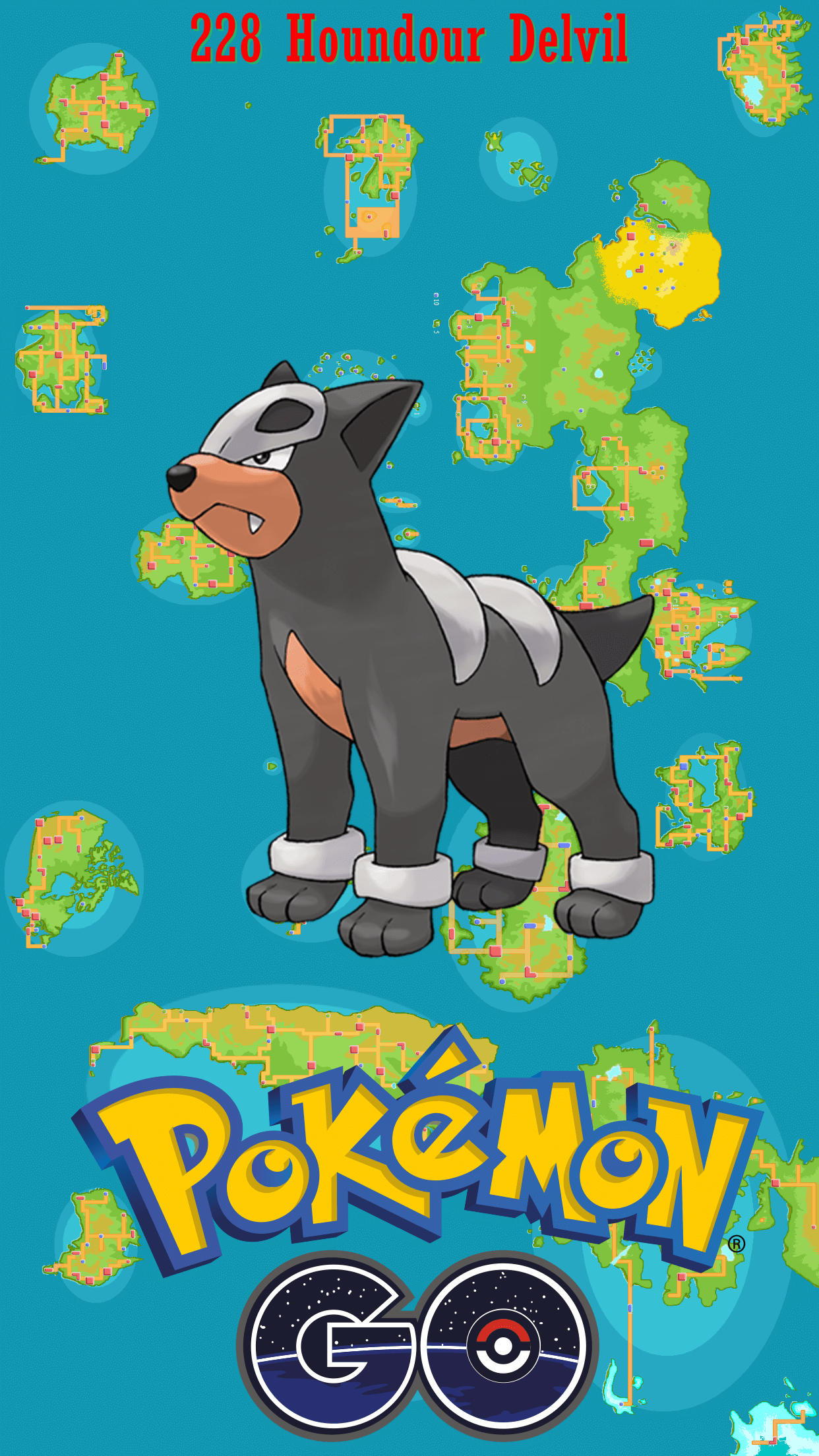 1250x2210 Street Map Houndour Delvil, Phone