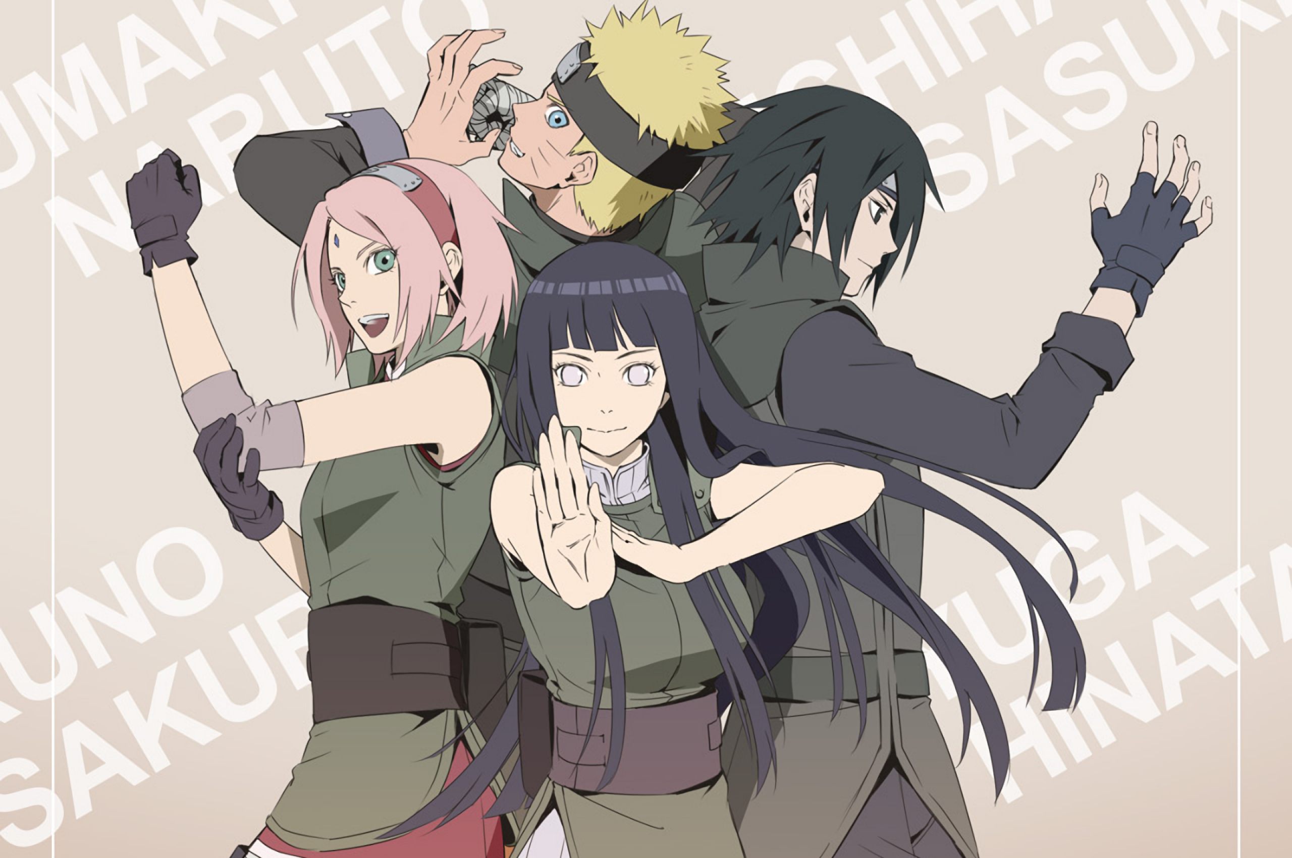 2560x1700 Download  Naruto, Team Sakura, Sasuke, Hinata, Desktop