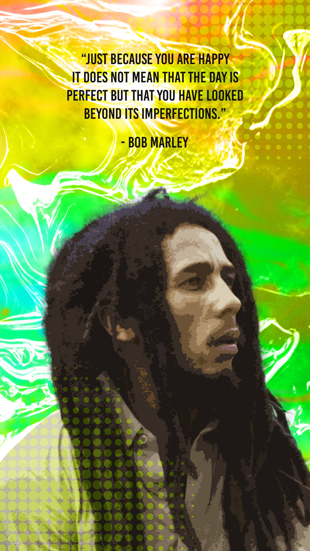 1080x1920 Download Bob Marley Imperfections Quote Wallpaper, Phone