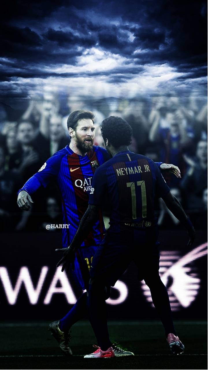 720x1280 Messi and Neymar wallpaper by.zedge.net, Phone