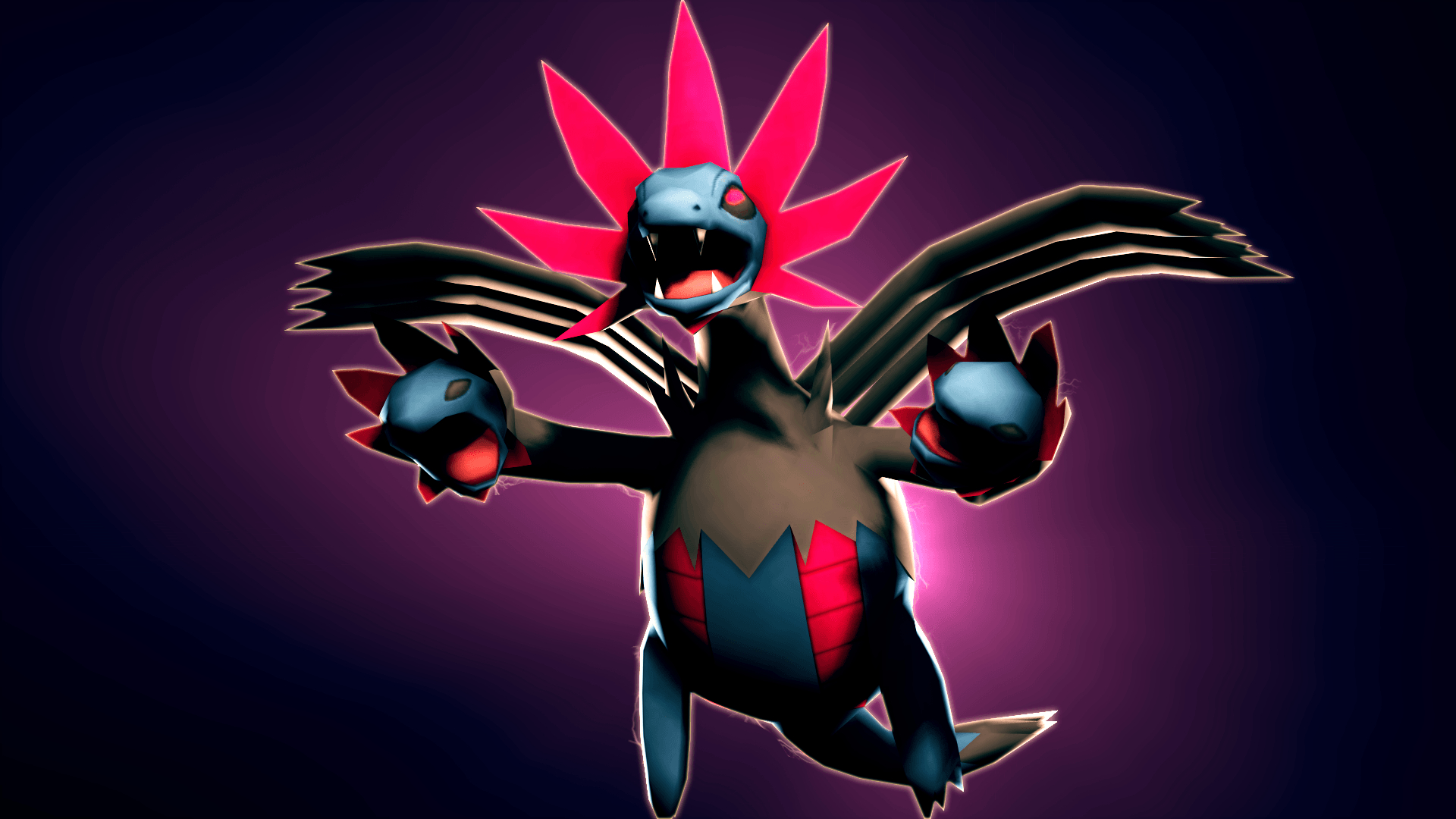 1920x1080 Art] [OC] 3D Hydreigon, Desktop