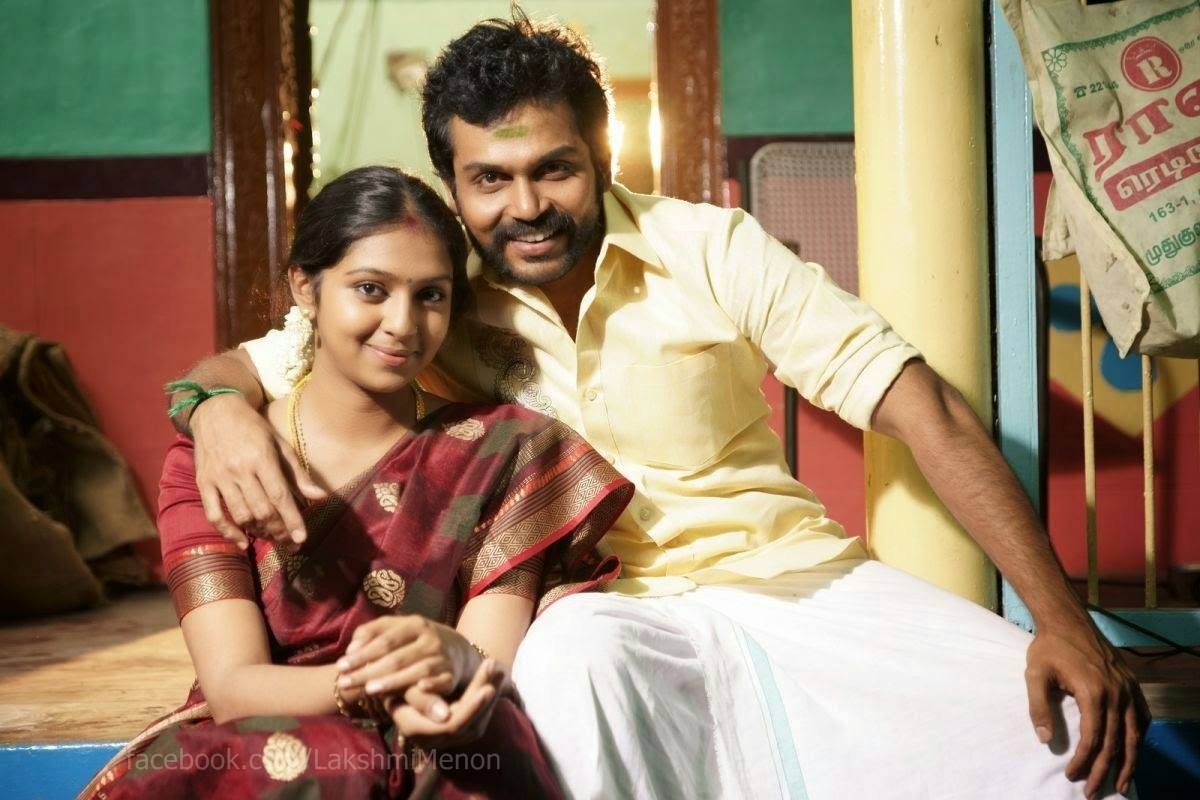 1200x800 Lakshmi Menon And Karthik Stills In Komban Movie, Desktop