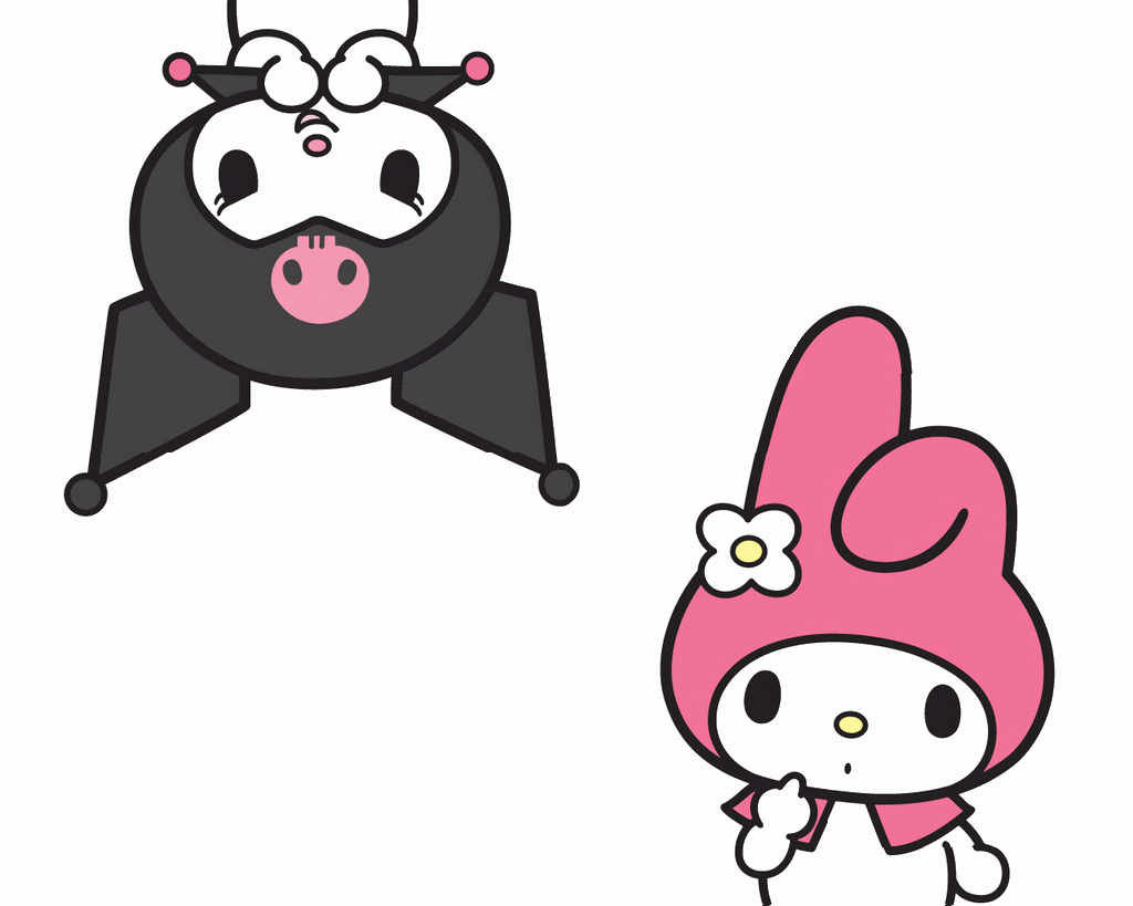 1030x820 New Cartoon Doodles: My melody and Kuromi Wallpaper, Desktop