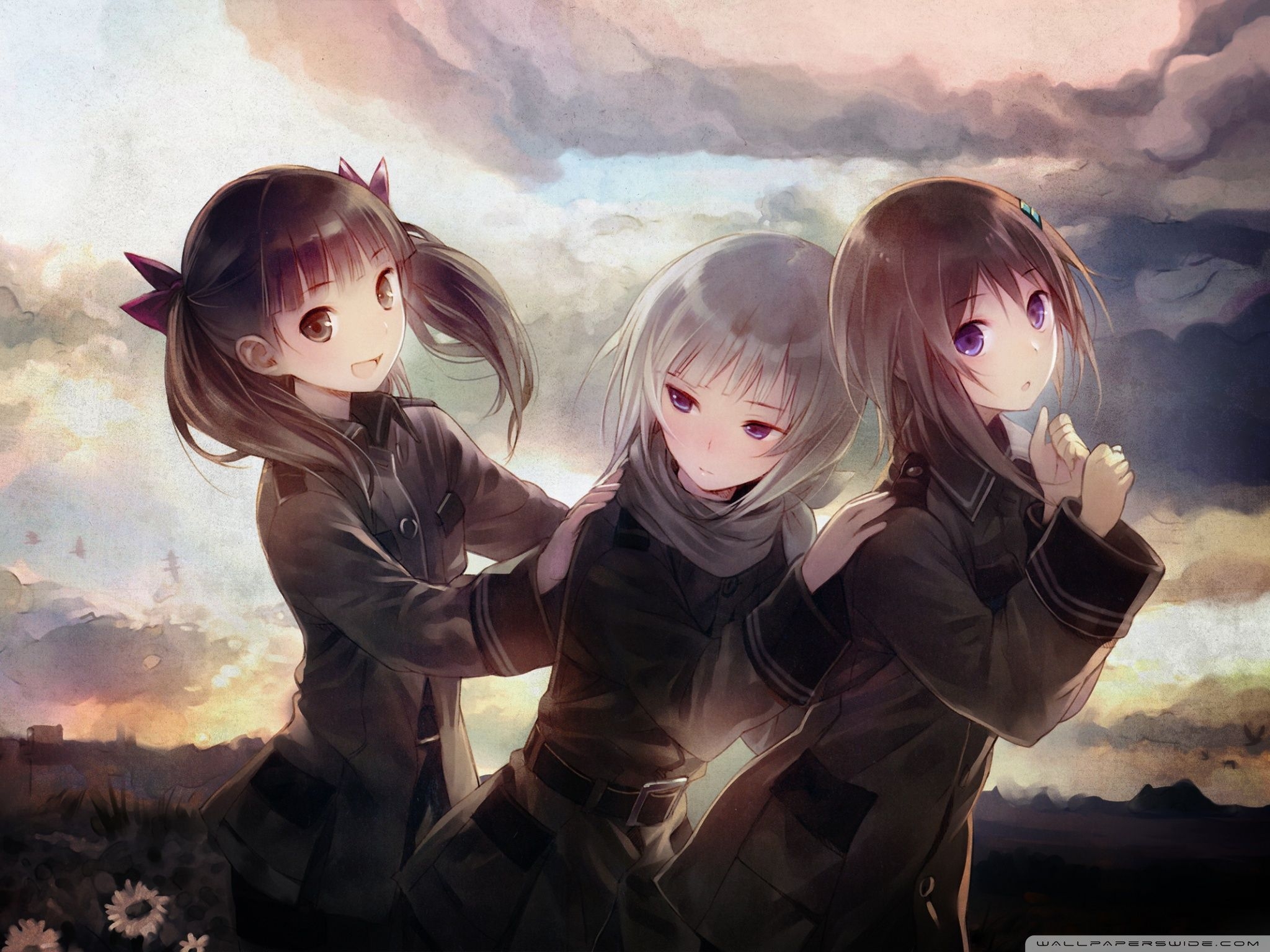 2050x1540 Cute Wallpaper For 3 Best Friends, Desktop