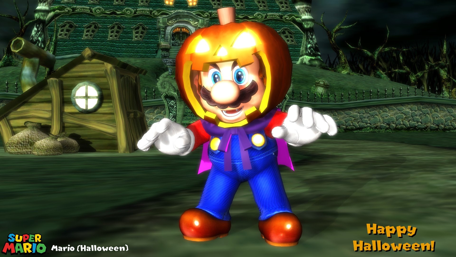 1920x1080 MMD Model) Mario (Halloween) Download, Desktop