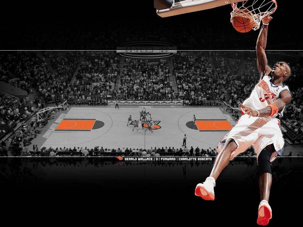 1030x770 NBA Charlotte Bobcats NO.3 Gerald Wallace Slam Dunk, Desktop