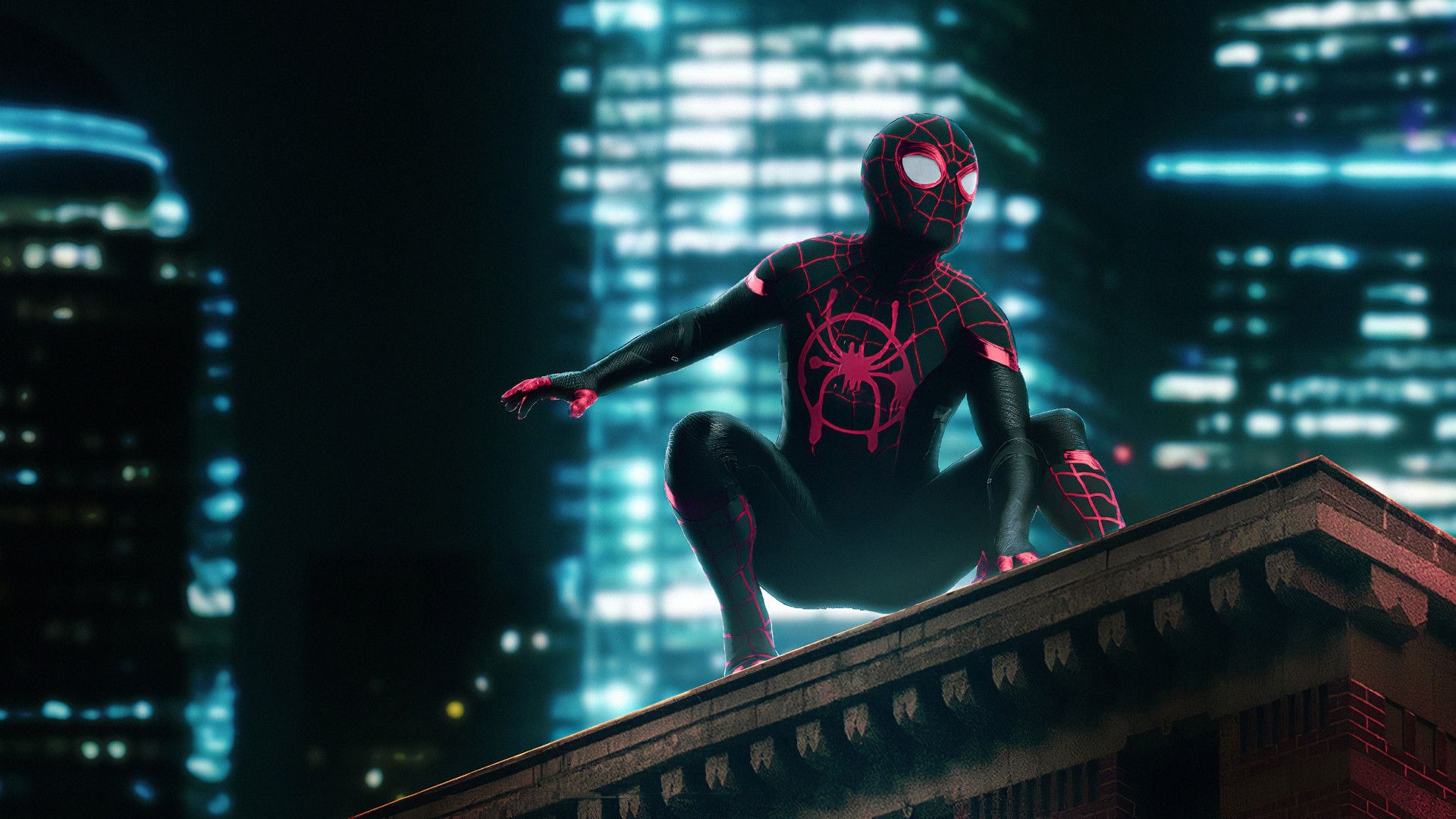 1920x1080 Spider Man Neon Laptop Full HD 1080P HD 4k Wallpaper, Desktop