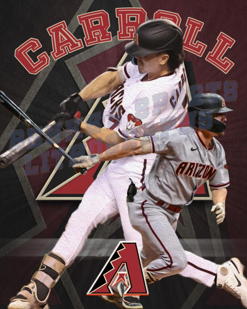 800x1000 Arizona Diamondbacks Lithograph print of Corbin Carroll 2023, Phone