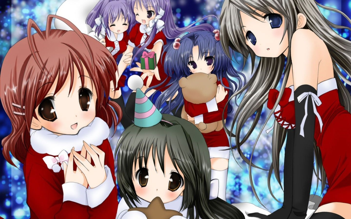 1440x900 Free Cute Anime Girl in Christmas Image wallpaper Wallpaper Wallpaper 88142, Desktop