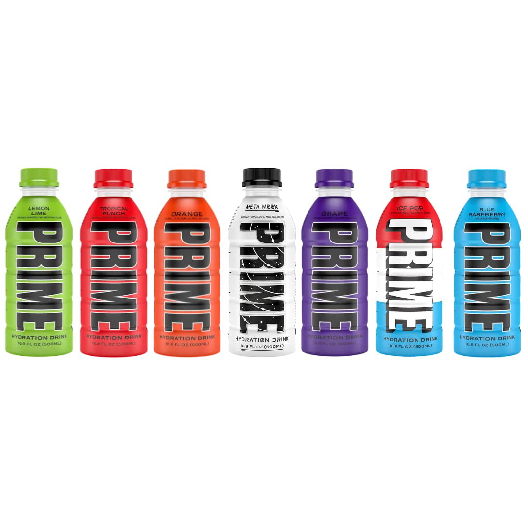 1080x1080 Prime Hydration Sports Drink Variety Pack Drink, Electrolyte Beverage Lime, Tropical Punch, Blue Raspberry, Orange, Grape & Ice Pop.9 Fl Oz (6 Pack), Phone