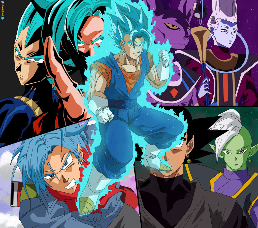 1030x910 DragonBall Super Poster Wallpaper Vegito Blue, Desktop