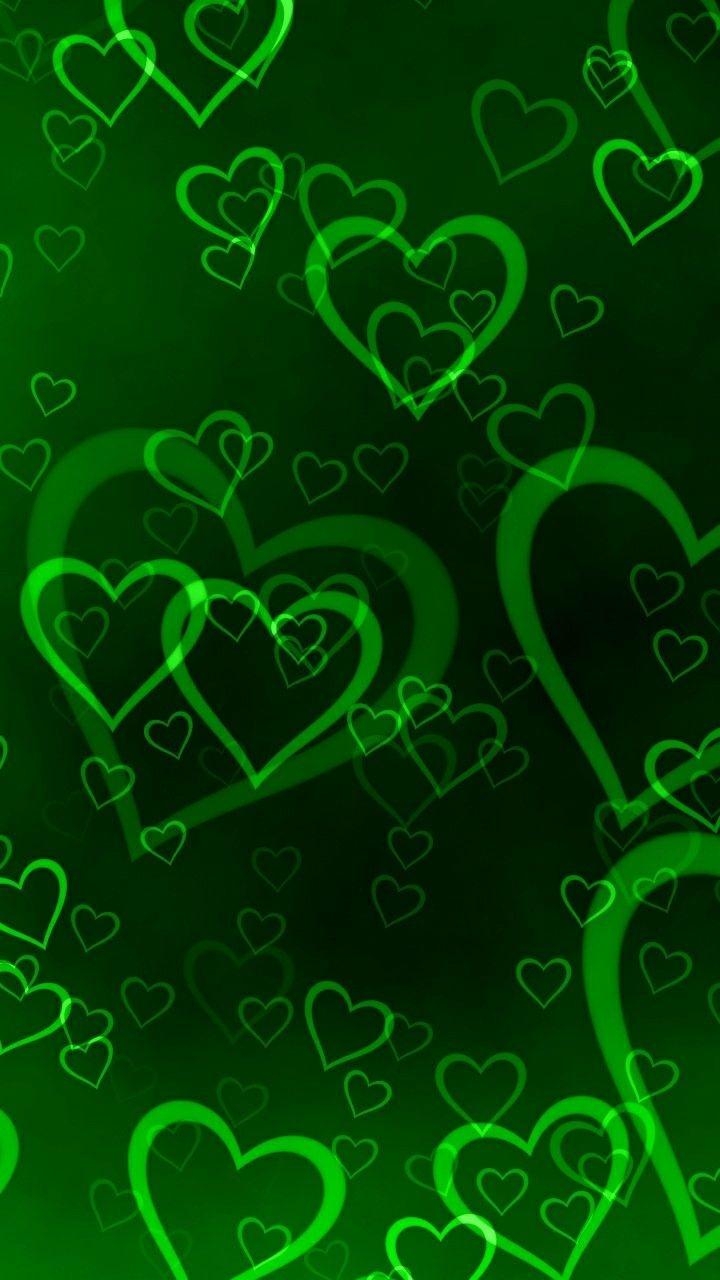 720x1280 Beautiful Green Heart Wallpaper Free Beautiful Green Heart Background, Phone