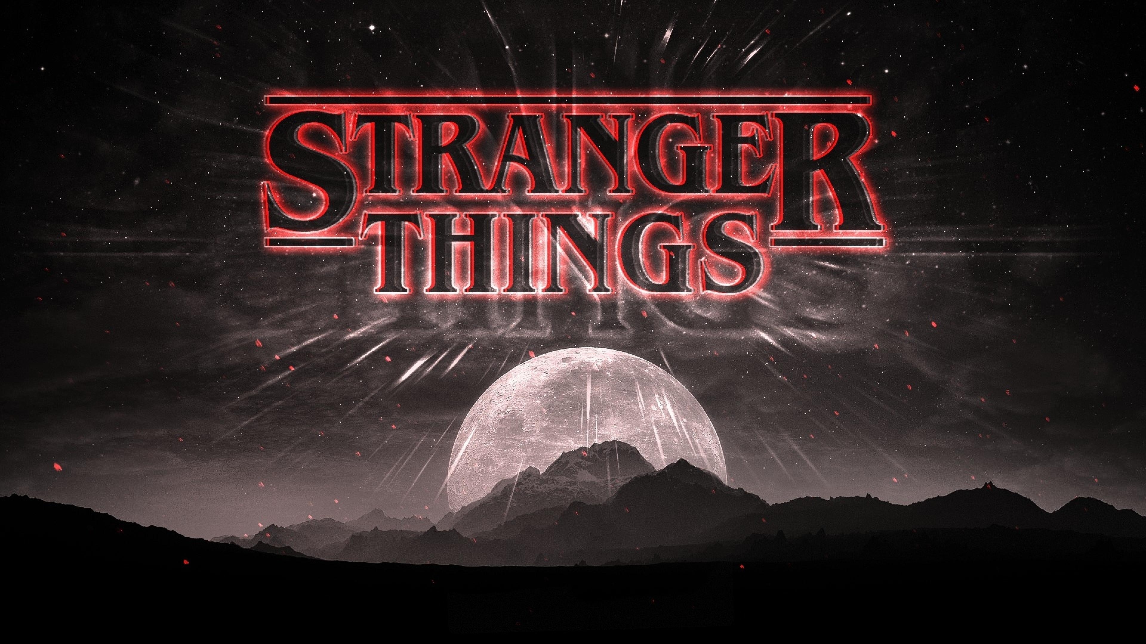 3840x2160 Stranger Things Dark Logo 4K Wallpaper, HD TV Series 4K, Desktop