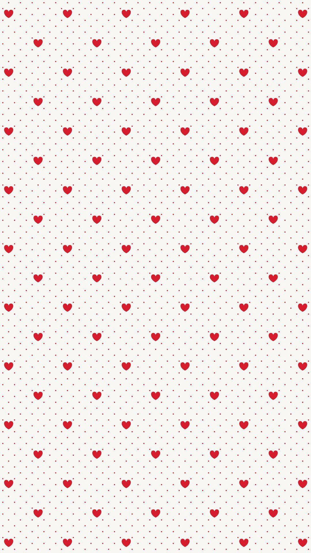 1080x1920 Download Coquette Red Heart Pattern Wallpaper, Phone