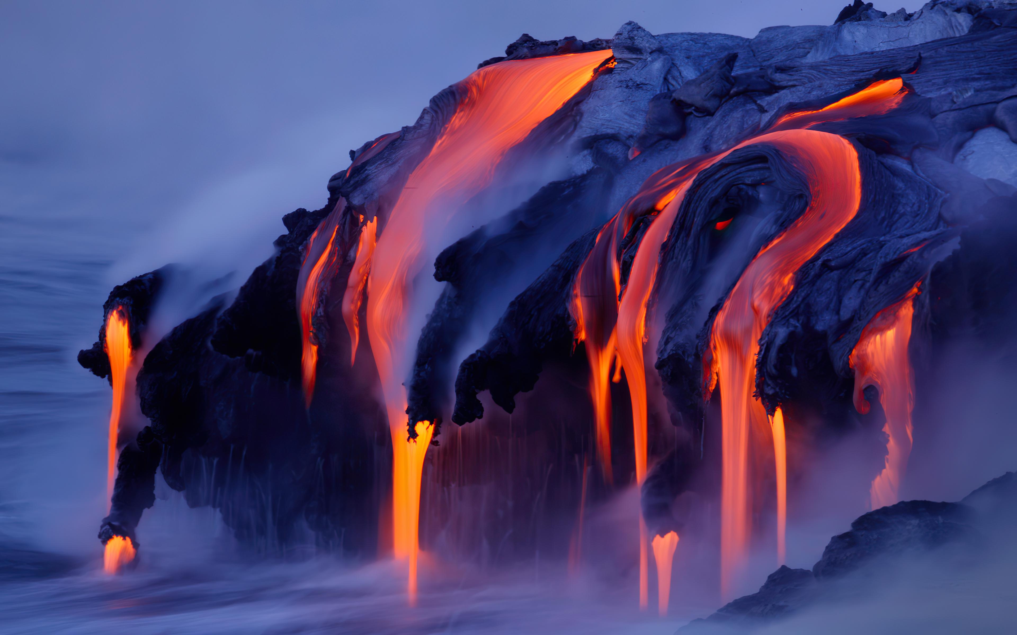 3840x2400 Flow lava 4K wallpaper, Desktop