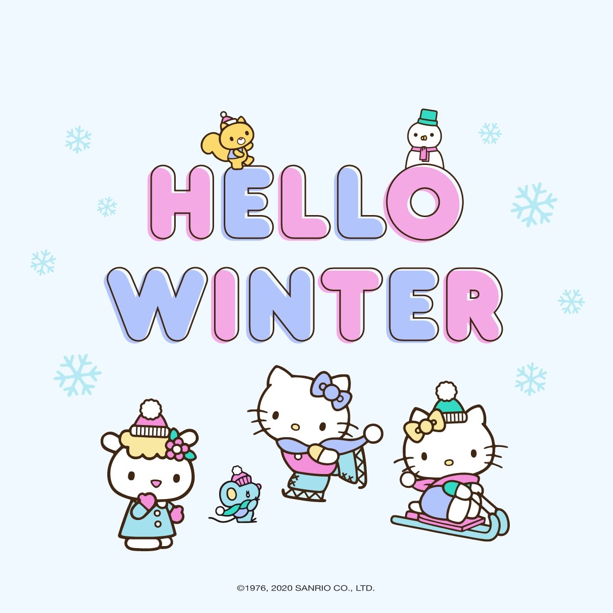 1200x1200 Hello Kitty #FirstDayofWinter! ❄️, Phone