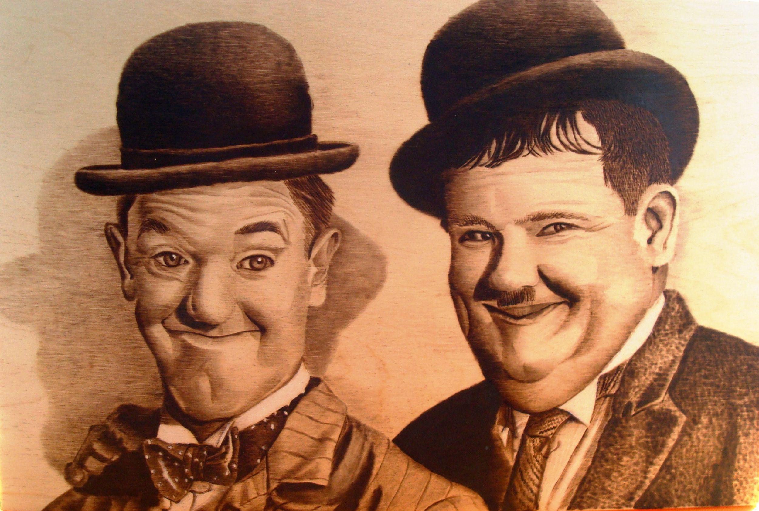 2500x1690 Title: Stan Laurel Oliver Hardy Artist:Athena Kostiri, Desktop