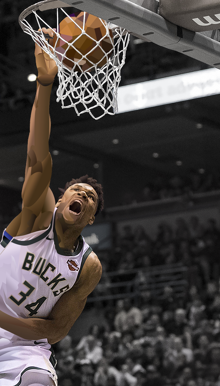 760x1340 Giannis Dunk Wallpaper HD, Phone