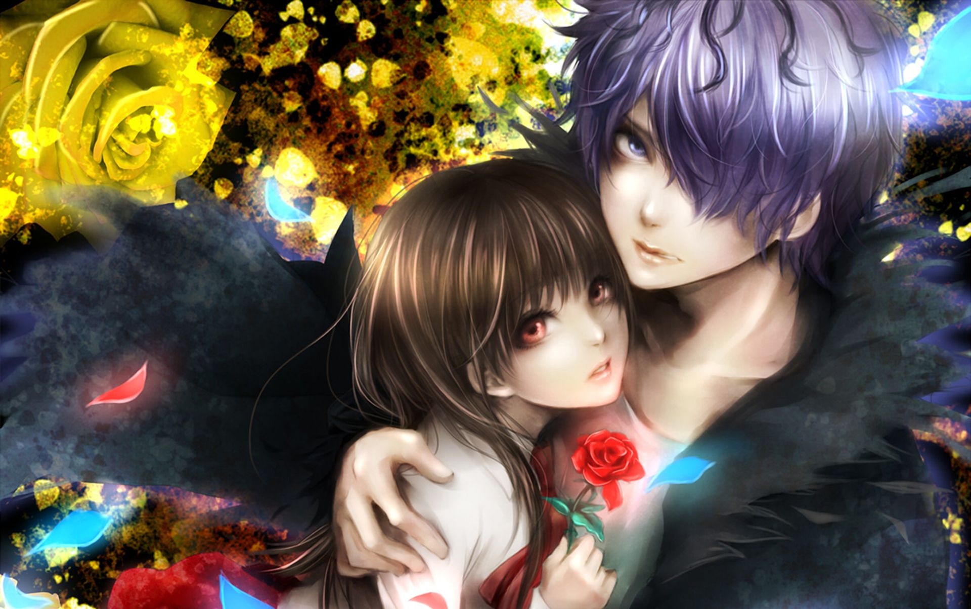 1920x1210 Original love romance boy girl art wallpaperx1205, Desktop