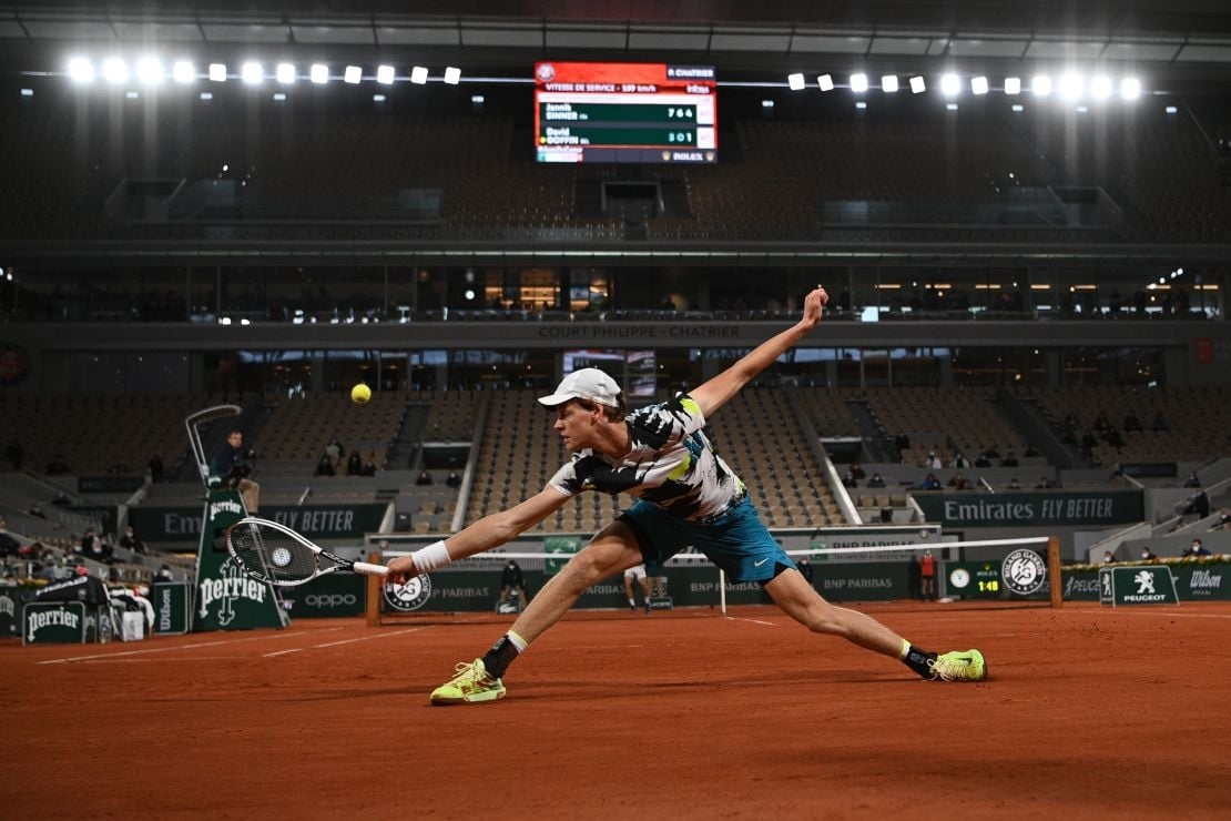 1110x740 French Open: Teenager Jannik Sinner shocks 11th seed David Goffin on opening day, Desktop