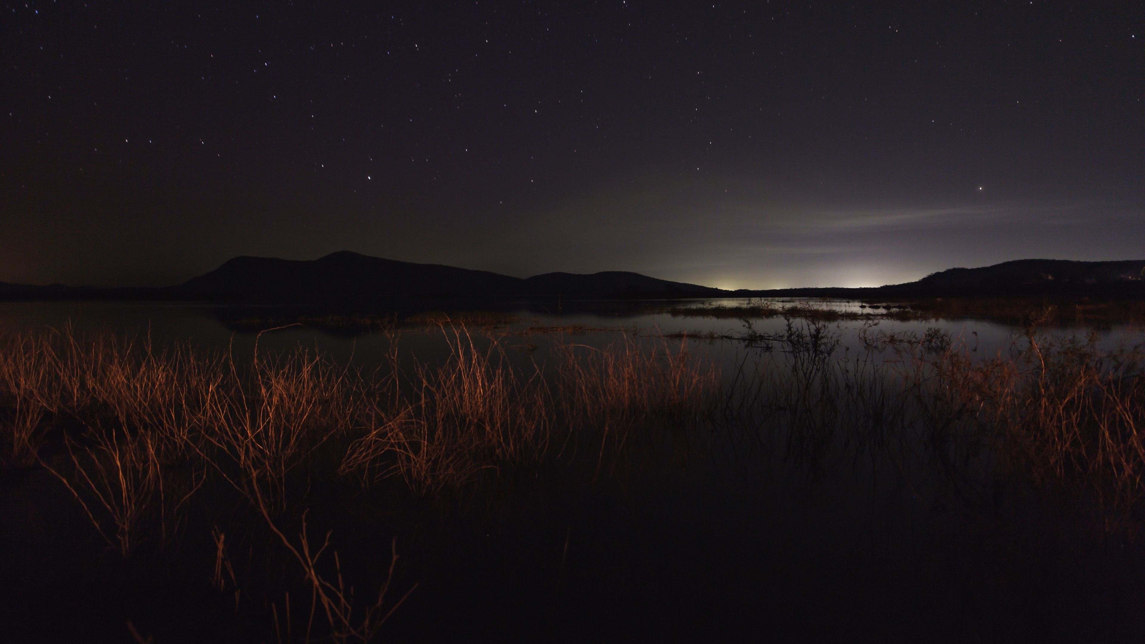 3840x2160 Lake Night 4K wallpaper, Desktop