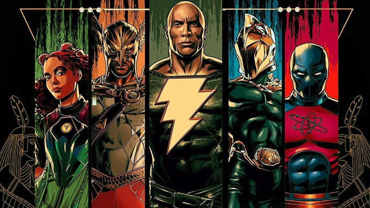 1200x680 Black Adam's New Posters Highlight the Heroic Justice Society, Desktop