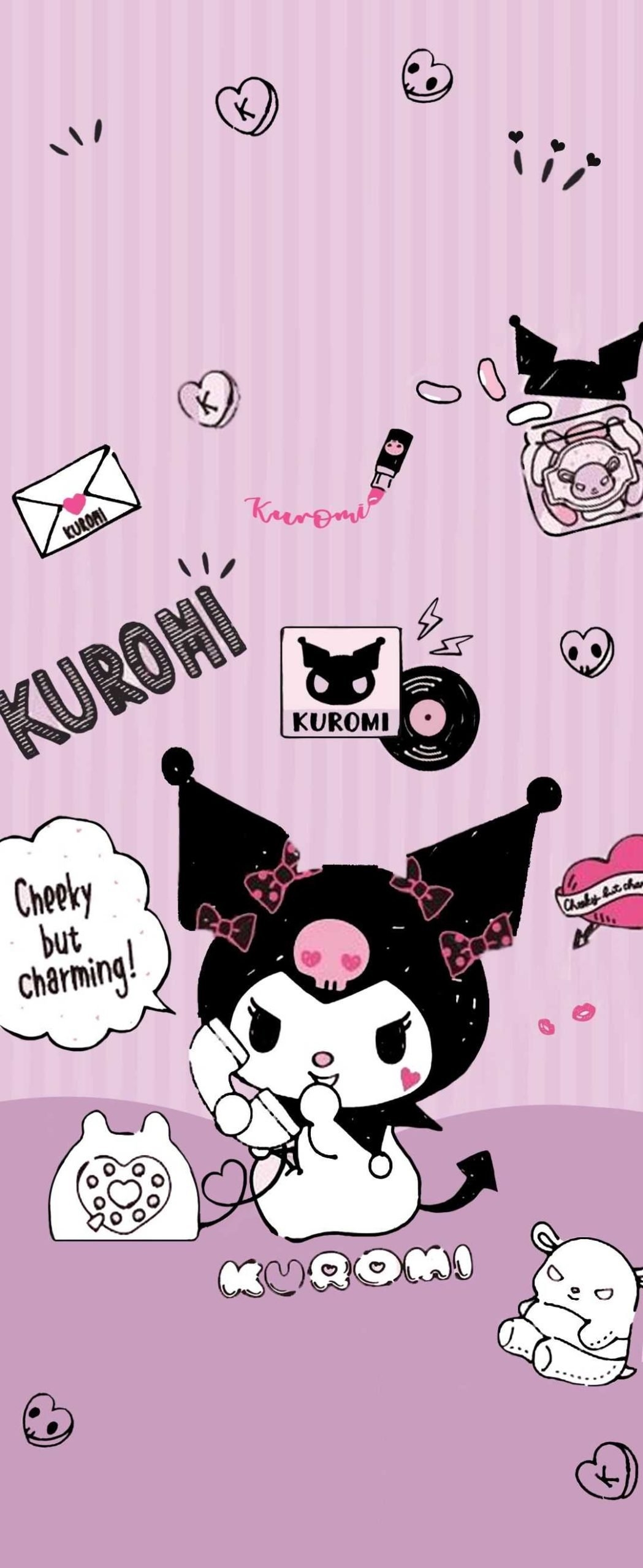 1050x2560 Kuromi Wallpaper Aesthetic Free Download, Phone