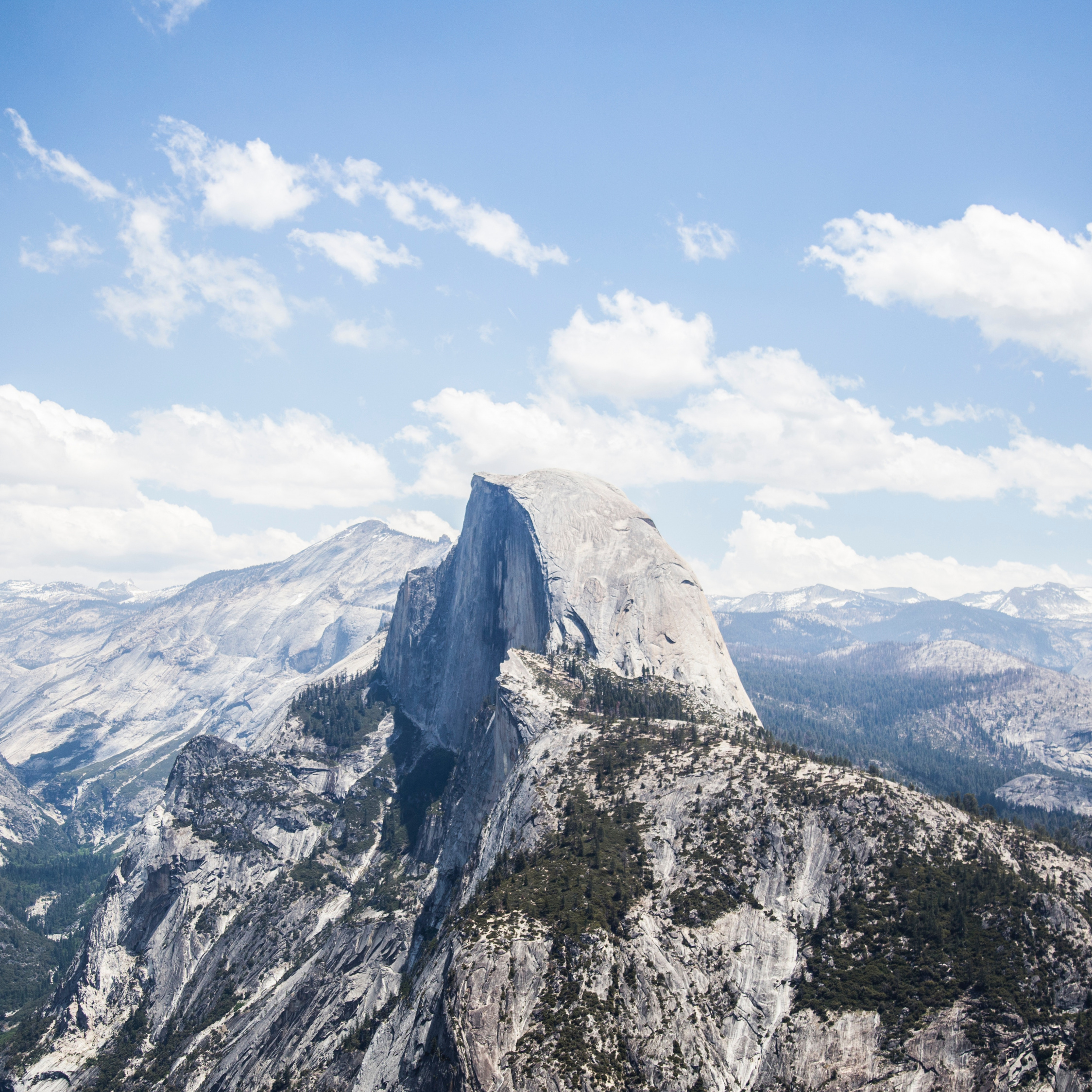 2250x2250 Downaload Half dome, Yosemite valley, national park wallpaper, Phone