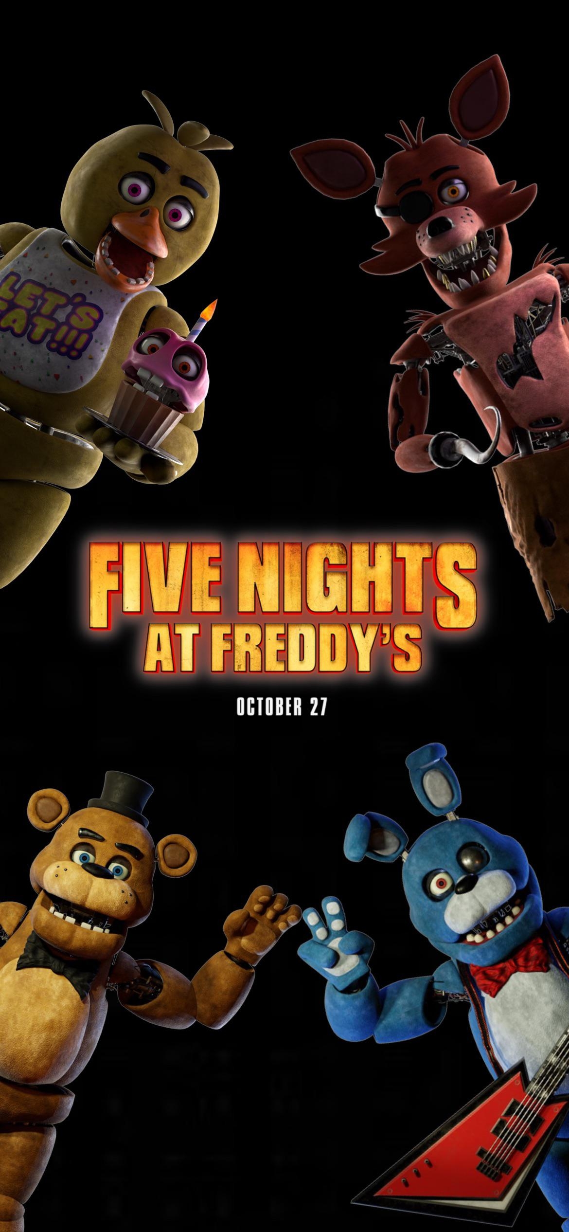 1170x2540 My FNaF movie wallpaper I made, Phone