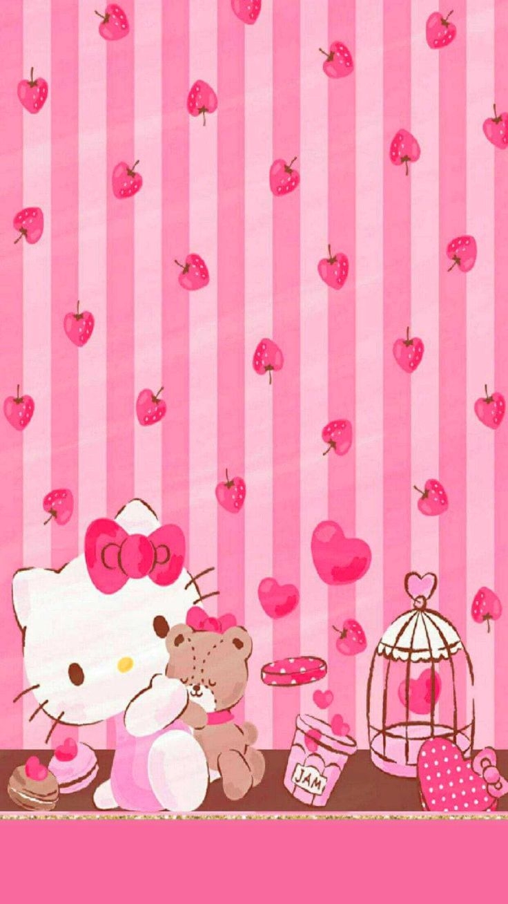 740x1310 Hello Kitty Valentine Wallpaper Discover more Happy Valentines, Heart, Hello Kitty, Hel. Hello kitty iphone wallpaper, Hello kitty wallpaper, Hello kitty picture, Phone