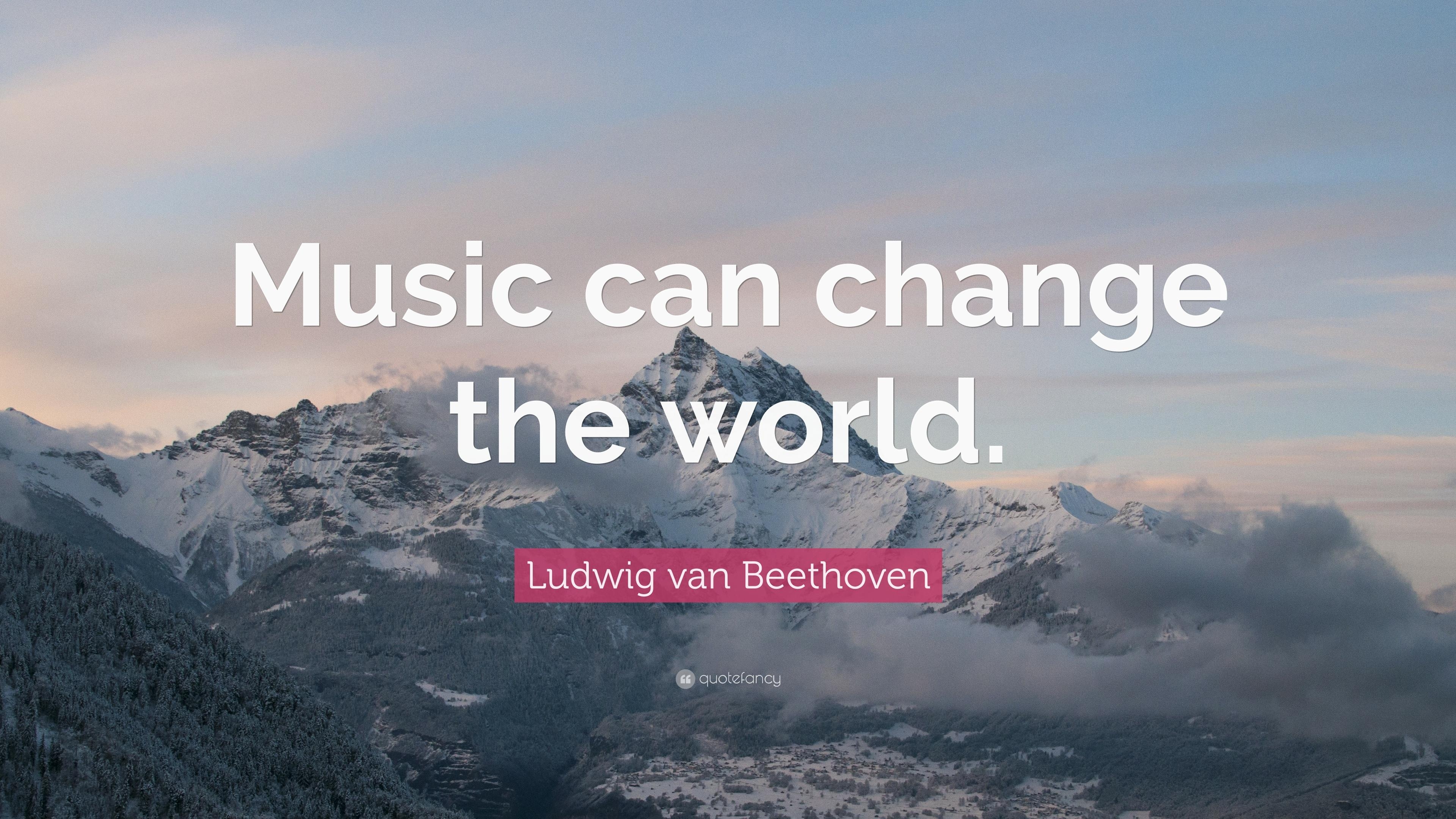 3840x2160 Ludwig van Beethoven Quote: “Music can change the world.” 12, Desktop