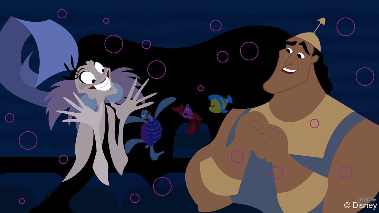 1280x720 Disney Doodle: Kronk and Yzma See Voyage of the Little Mermaid. Disney Parks Blog, Desktop