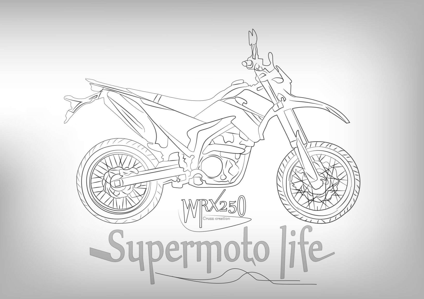 1760x1240 bike drawing, Desktop