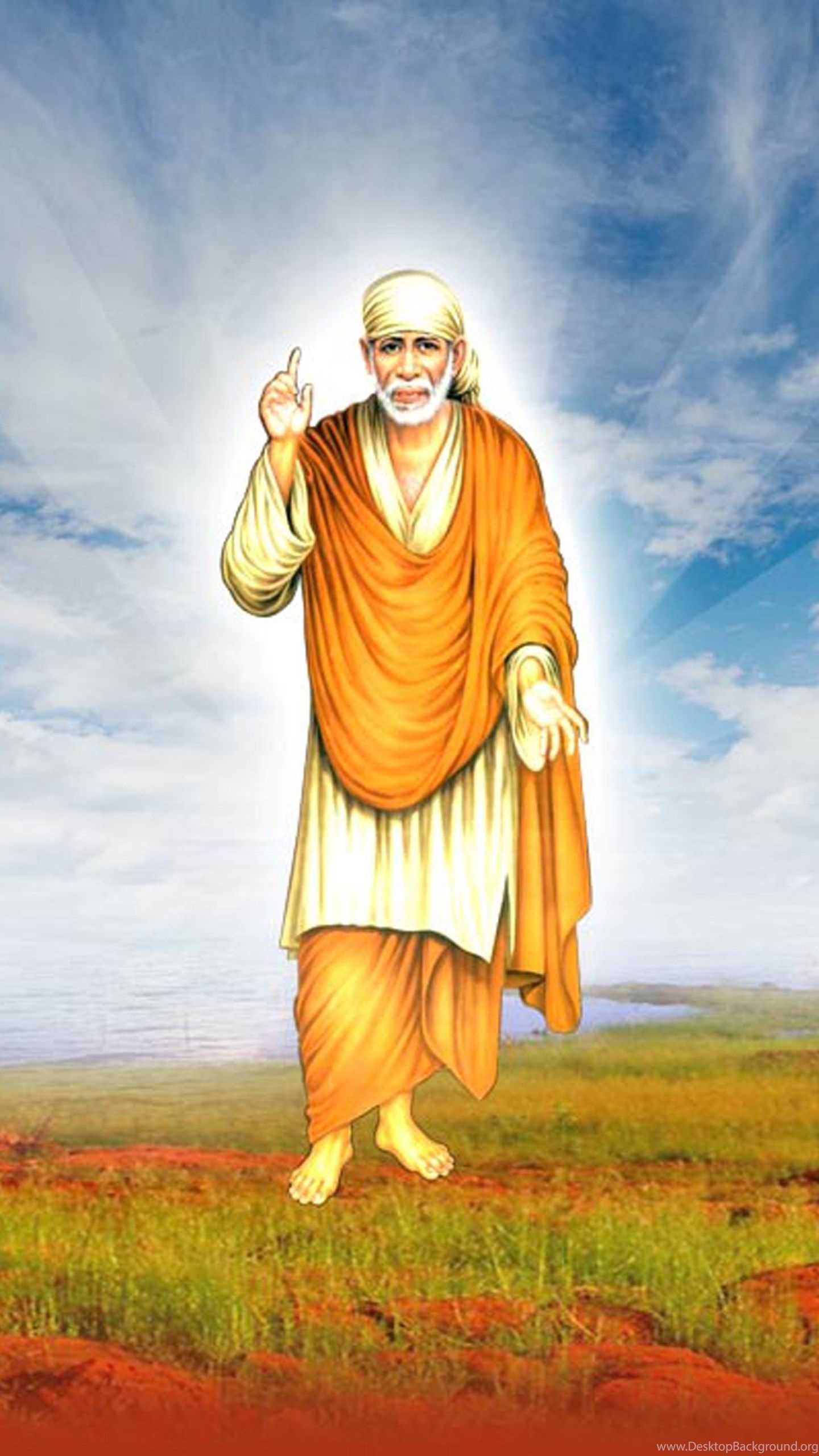 1440x2560 Sai Baba HD Wallpaper, Shirdi Sai Baba HQ Photo Desktop Background, Phone