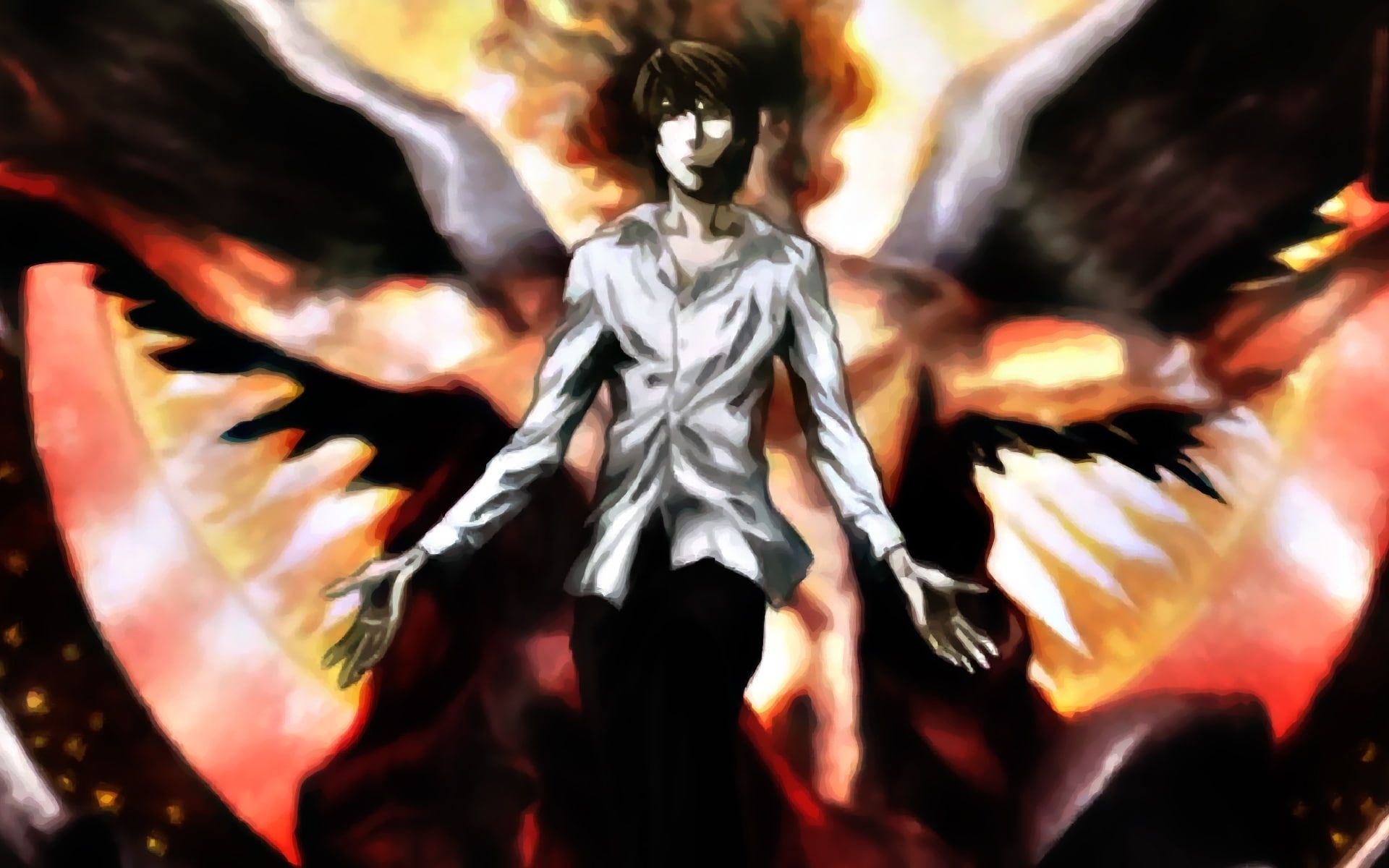 1920x1200 Death note light angels yagami light  Anime Death Note HD, Desktop