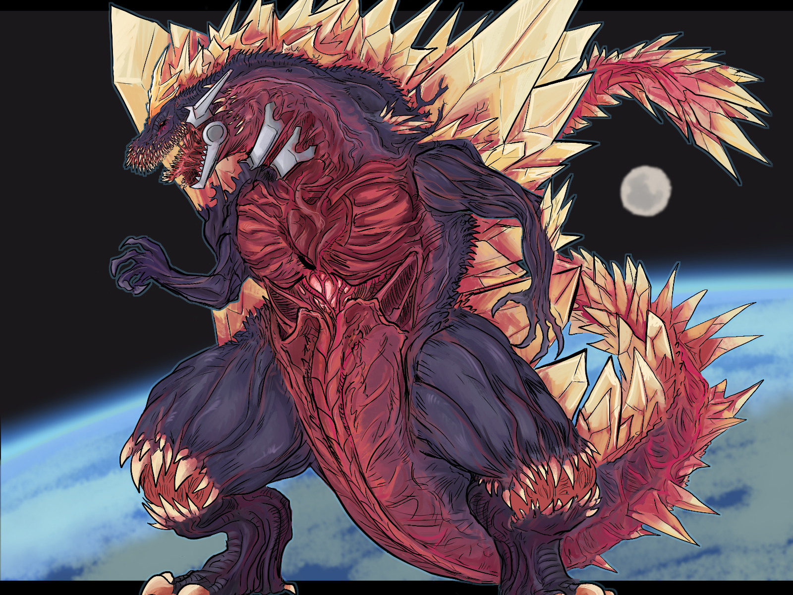 1600x1200 SpaceGodzilla by RadicalGator on Newgroundsnewgrounds.com, Desktop