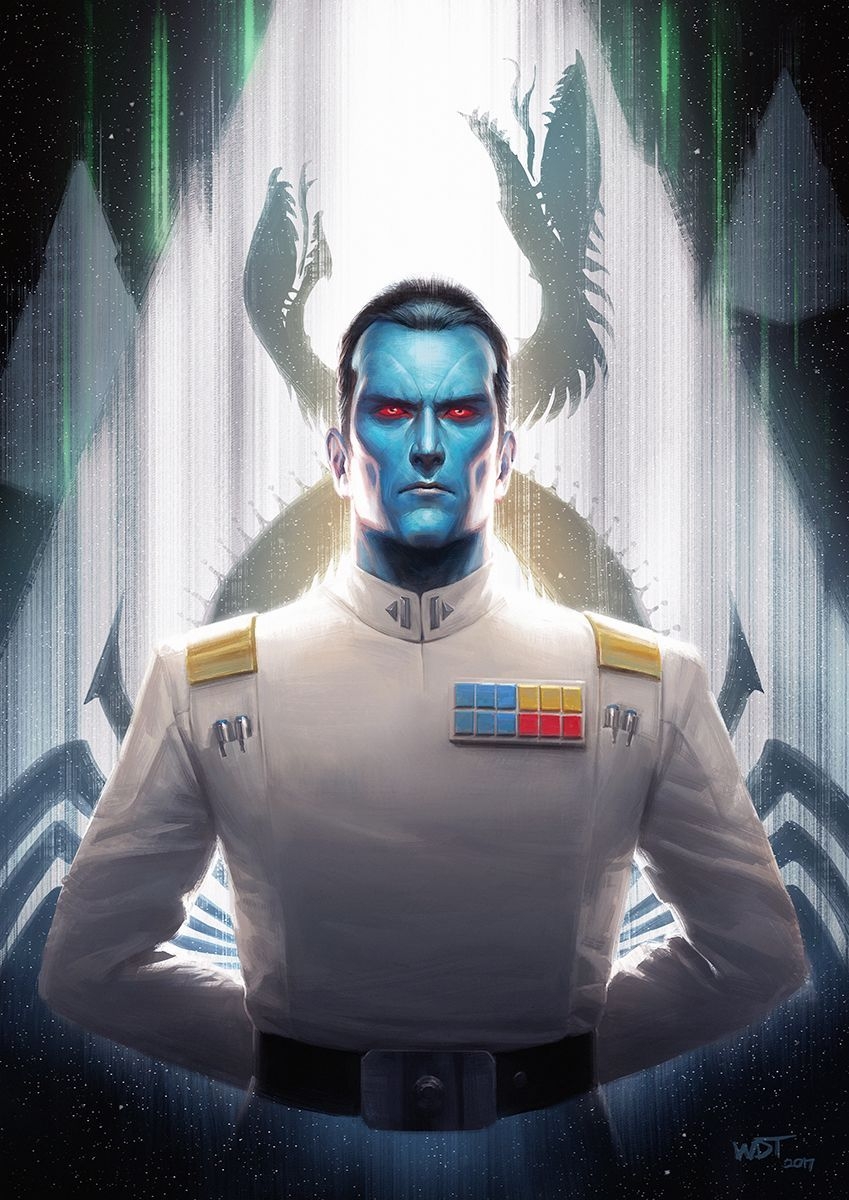 850x1200 Star Wars Art be- (Grand Admiral) Thrawn. Grand admiral thrawn, Star wars characters, Star wars painting, Phone