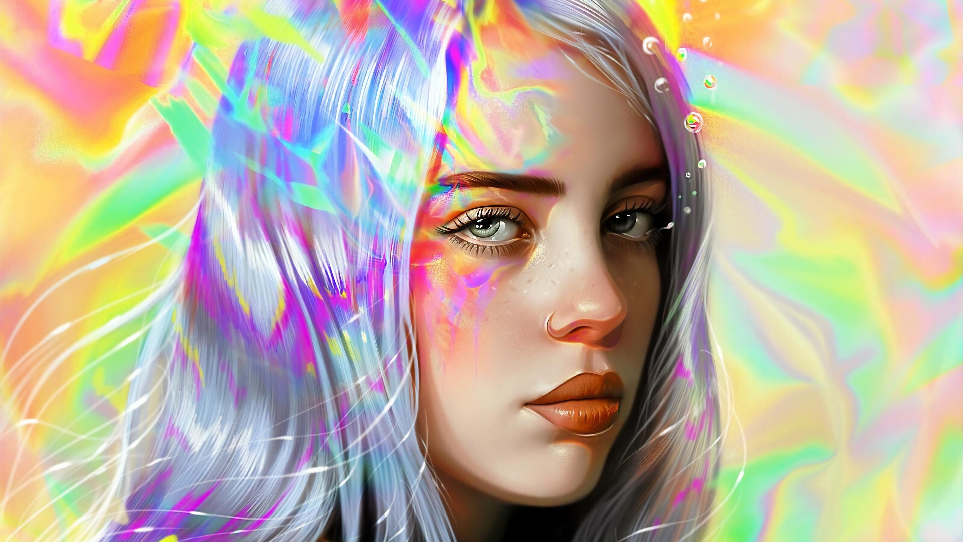 3840x2160 Billie Eilish Fanart Wallpaper 4k Ultra HD, Desktop