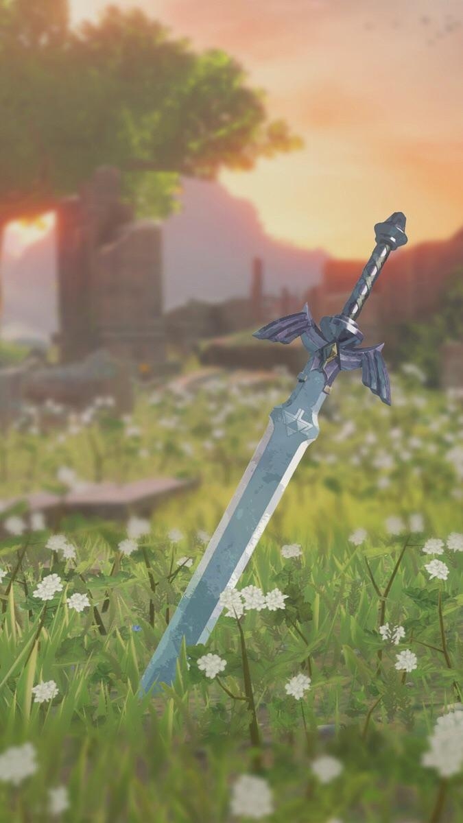 680x1200 BotW Made a very basic phone wallpaper of the Master Sword, Phone