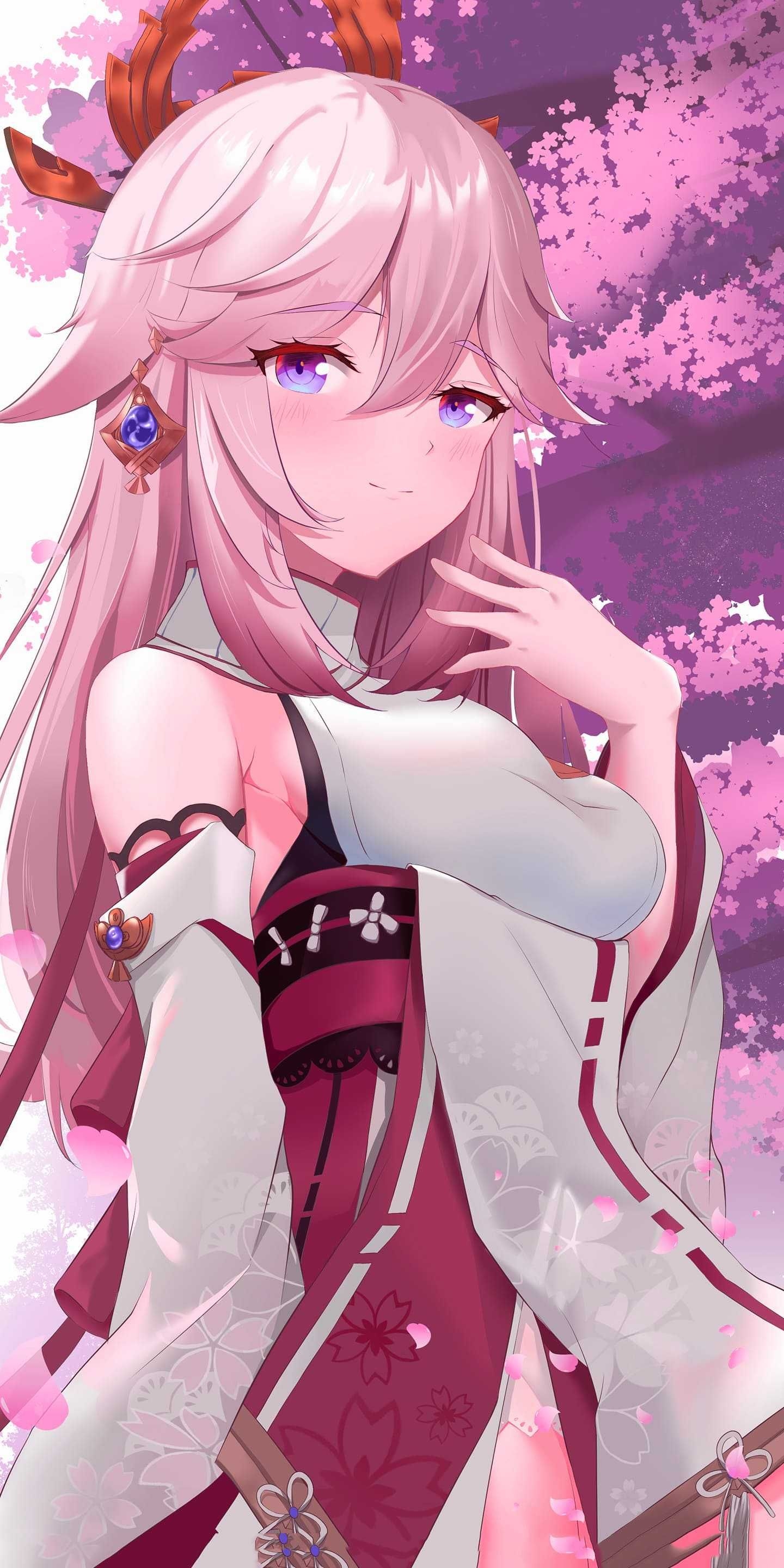 1440x2880 Yae Miko Wallpaper Discover more Genshin Impact, Yae Genshin, Yae Miko, Yae Miko Genshin, Yae Sakura wallpaper.. Wallpaper, Wallpaper downloads, Anime, Phone