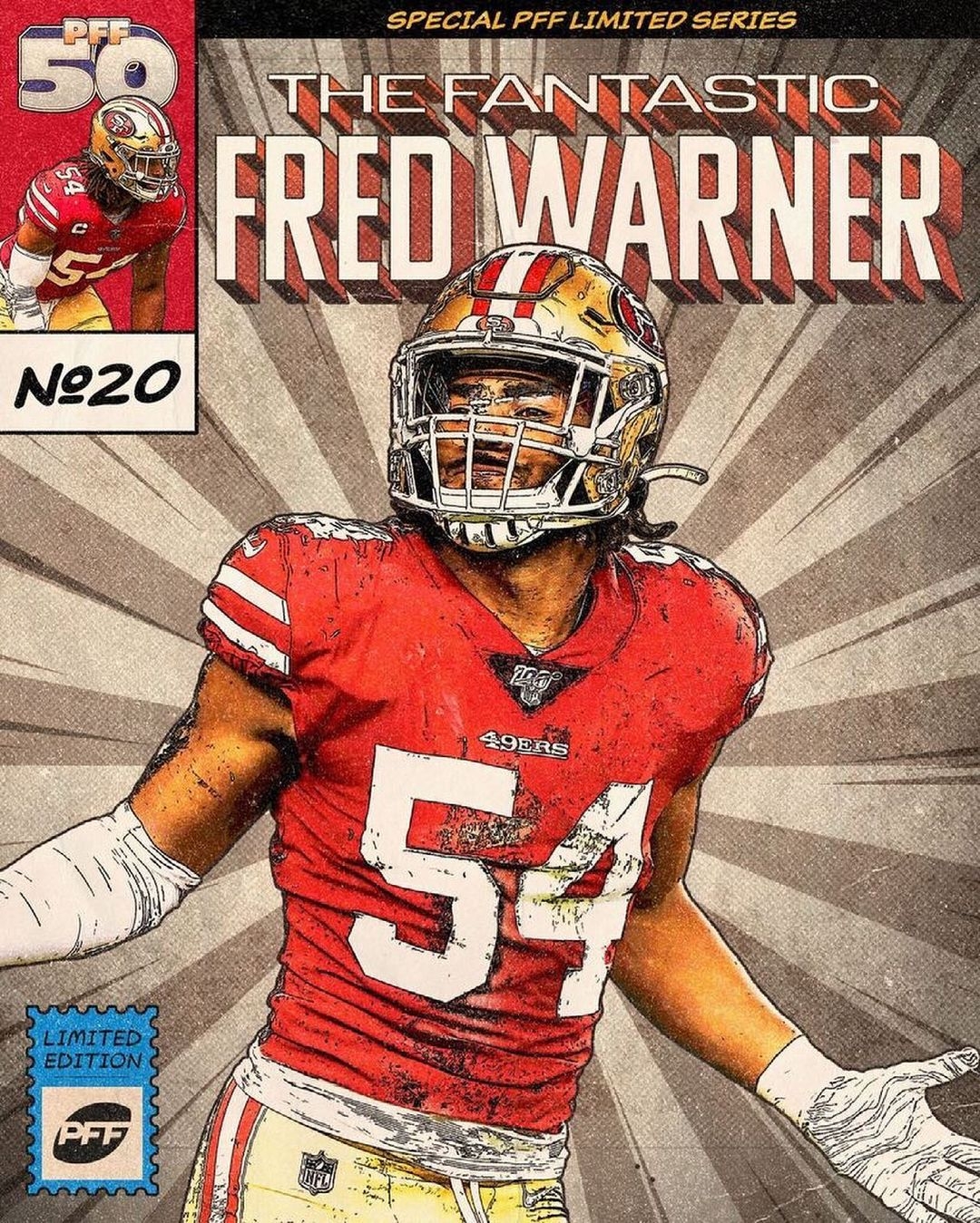 1080x1350 PFF TOP 50 Fantastic Fred Warner: 49ers, Phone