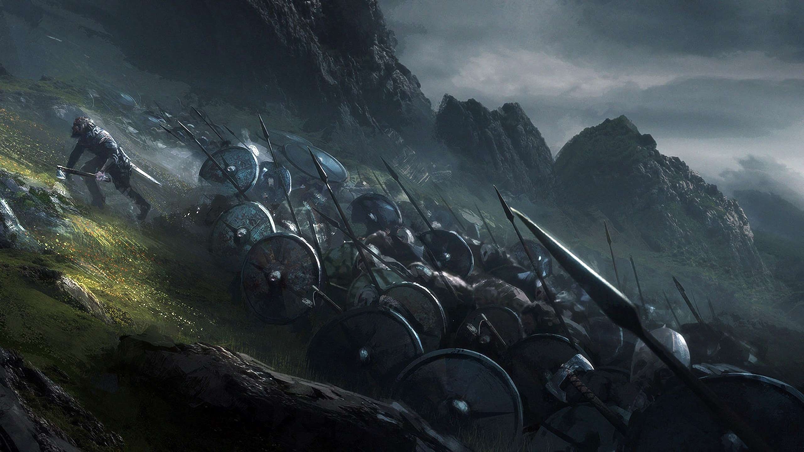 2560x1440 Dual Monitor Wallpaper Viking, Desktop