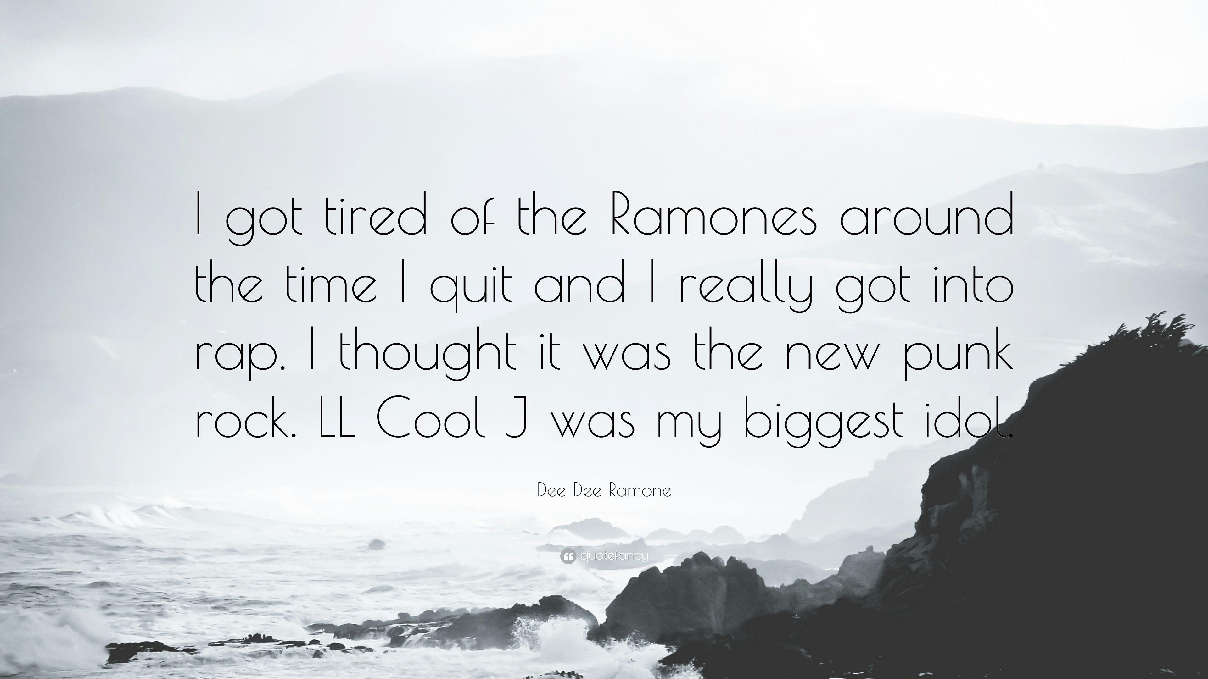 3840x2160 Dee Dee Ramone Quote: “I got tired of the Ramones around the time I, Desktop