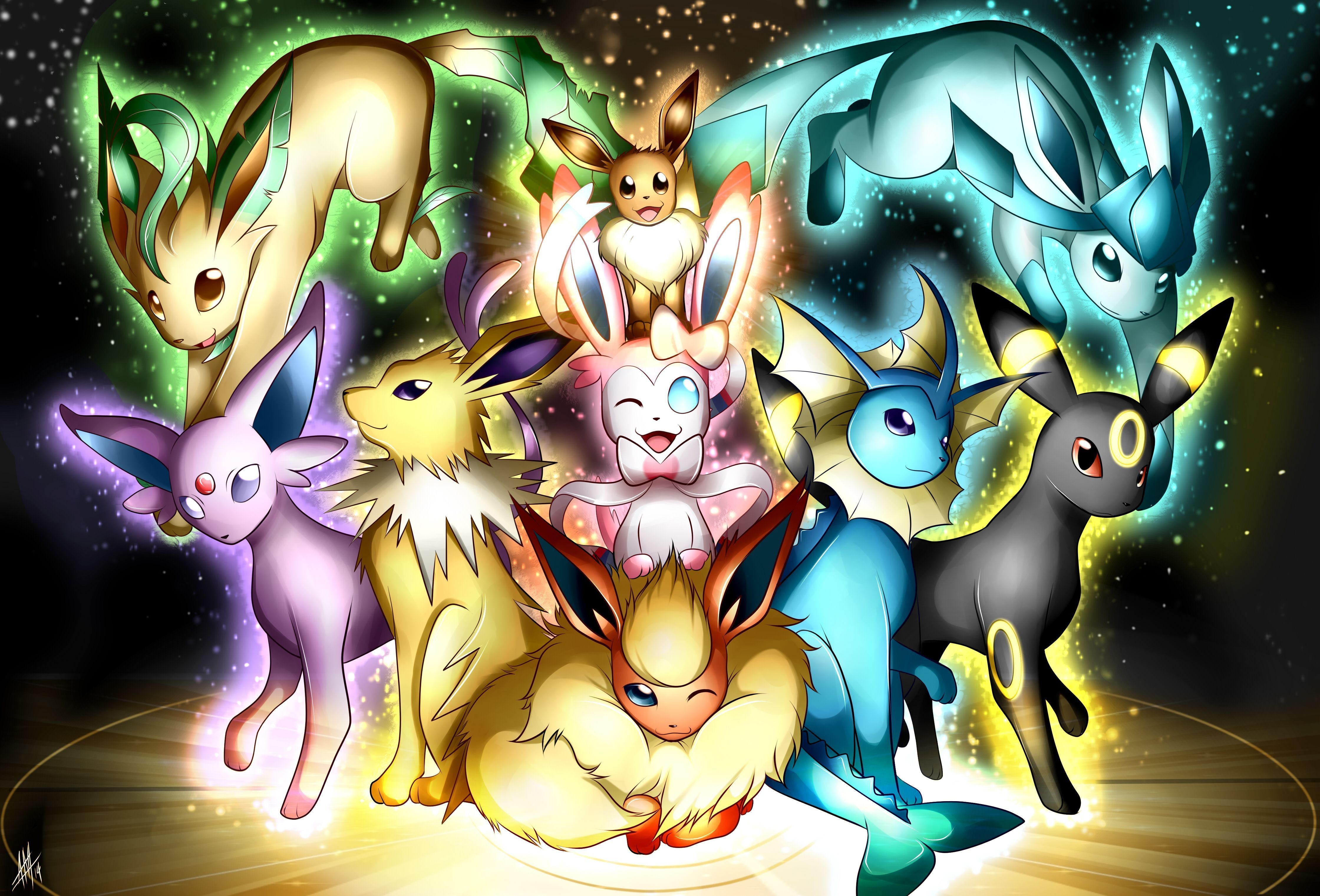 4480x3050 all eevee evolutions wallpaper. eevee. Eevee, Desktop