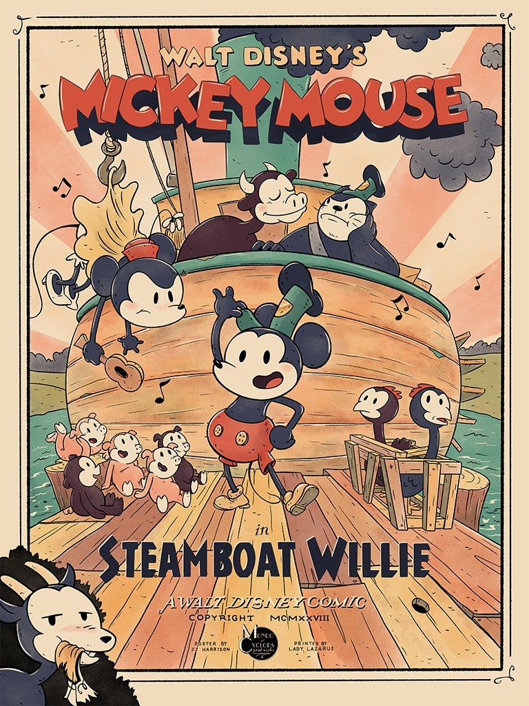 770x1030 New Mondo Poster release: Steam Boat Willie, Phone